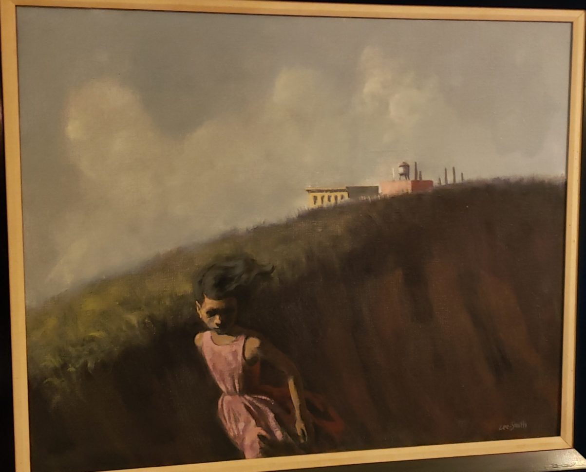 This painting by Hughie Lee Smith is part of the eclectic, international collection of attorney Jerome Watson and Judge Deborah Geraldine Bledsoe Ford.